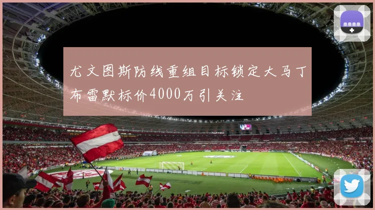 尤文图斯防线重组目标锁定大马丁布雷默标价4000万引关注