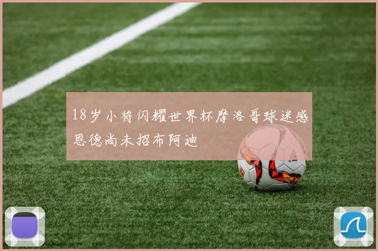 18岁小将闪耀世界杯摩洛哥球迷感恩德尚未招布阿迪